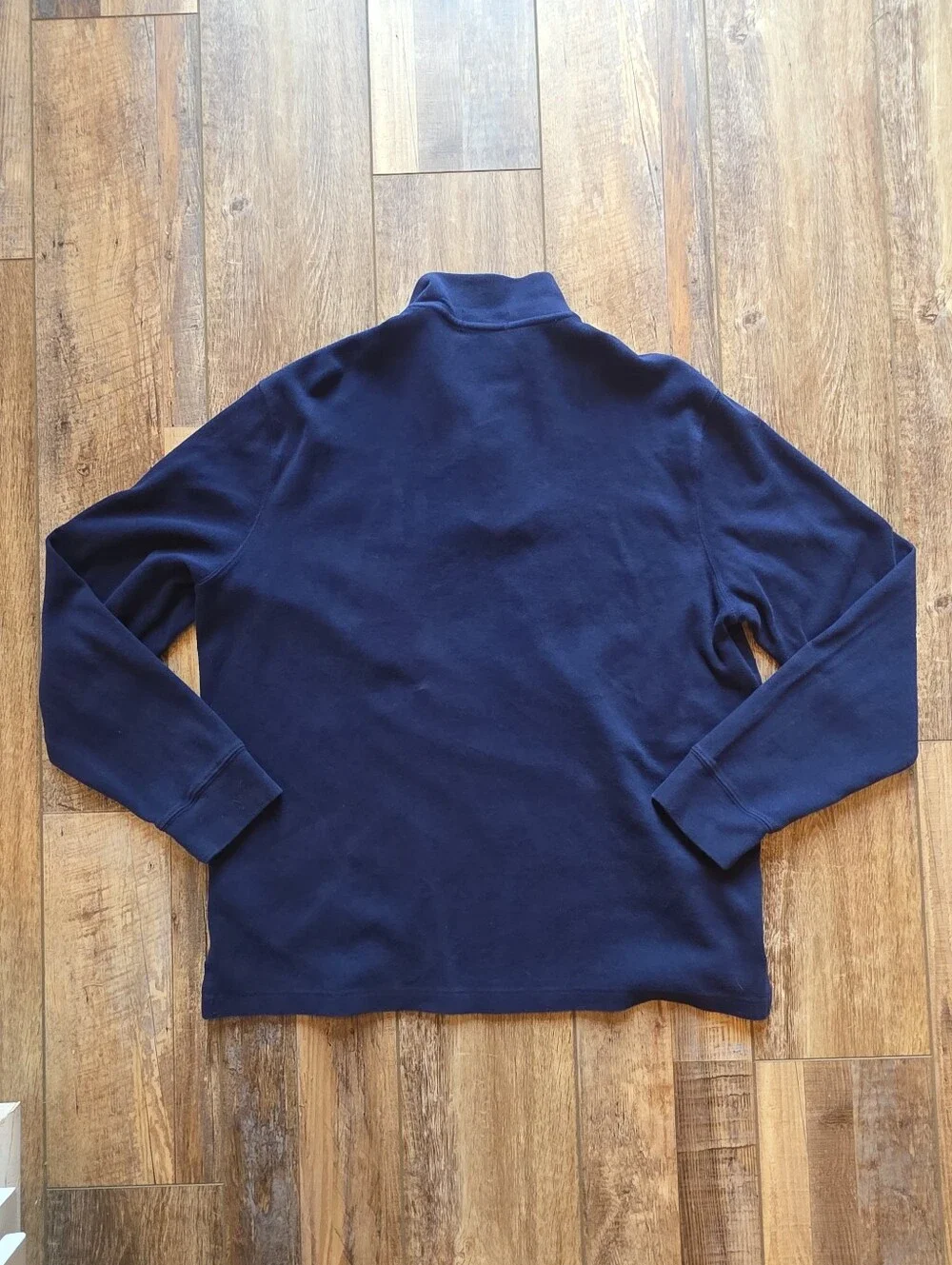 Polo Ralph Lauren - Polo Bear Embroidered Quarter-Zip Pullover - L - Navy Blue